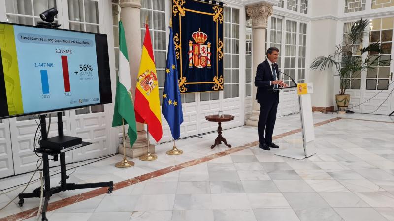 Fernández: "El Gobierno destinará a Andalucía 2.522 millones de euros en 2023, la mayor inversión de la historia"