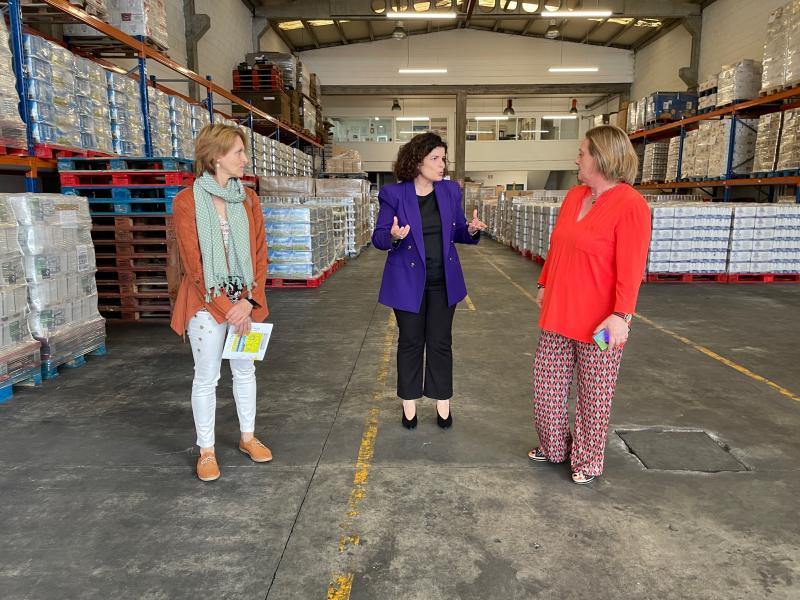 María Rivas anuncia el reparto de 355 toneladas de alimentos en la provincia de A Coruña para llegar a más de 16.000 personas en situación de vulnerabilidad