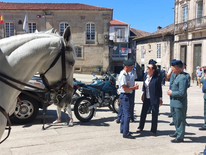 Maica  Larriba destaca la colaboración entre la Guardia Civil y la GNR para garantizar la seguridad en el Camino de Santiago