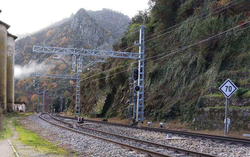 Imagen instalaciones ferrocarril Ourense-Monforte