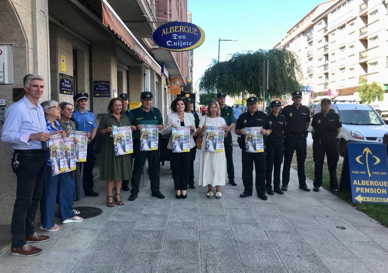 María Rivas anuncia que más de 740 entidades de la provincia de A Coruña colaboran este año en la campaña para proteger a las peregrinas en el Camino de Santiago