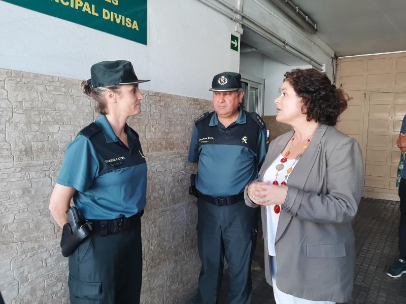 María Rivas destaca en Carballo la labor de los equipos especializados de la Guardia Civil en la lucha contra la violencia de género en la comarca de Bergantiños