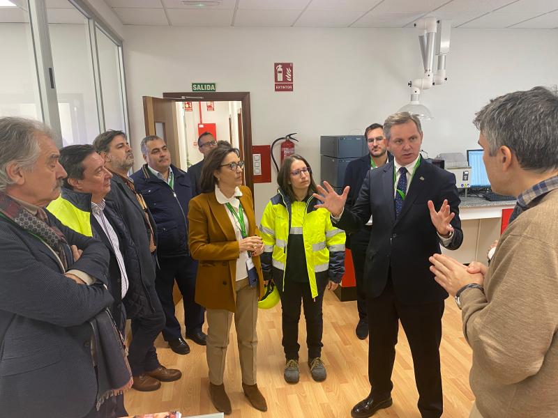 José Miñones destaca en Caldas el apoyo del Gobierno al proyecto Green UMIA - H2 Galicia y el impulso a las energías renovables como motor de transformación de la industria gallega 