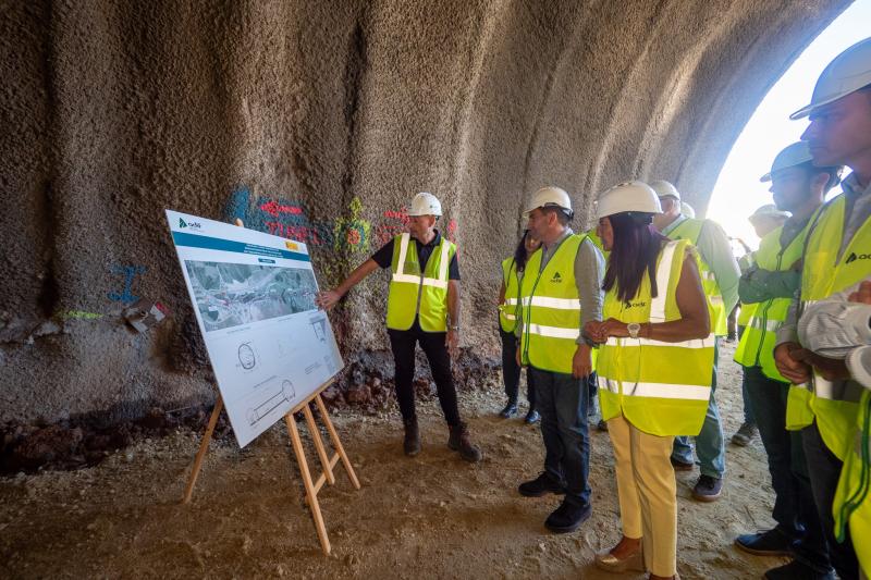 Pedro Branco constata en Sarria os avances no novo túnel de *Oural, con 1 quilómetro escavado, que contan cun investimento de 51,5 *M€ do Goberno 