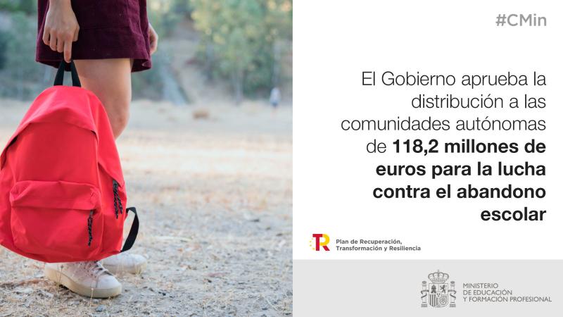 El Gobierno destina más de 2,1 millones de euros a la lucha contra el abandono escolar en La Rioja