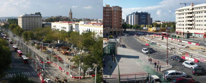 Plan E Sevilla Plataforma Tranviaria